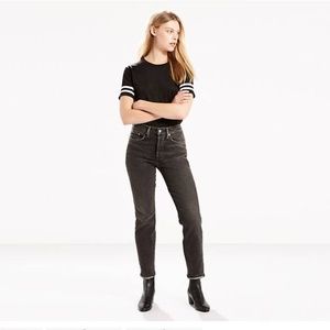 LEVI'S Wedgie Fit black jeans High Waist